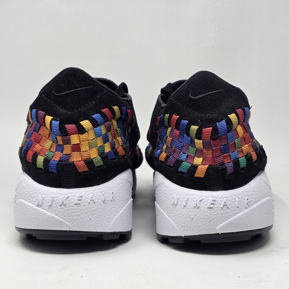 Nike Women Air Footscape Woven Black Multicolor Rainbow FB1959-002 Size 10.5 New - Picture 5 of 10